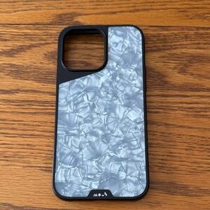 Mous Limitless Pearlescent Light Gray iPhone 14 Pro Max Case - Cell Phone case